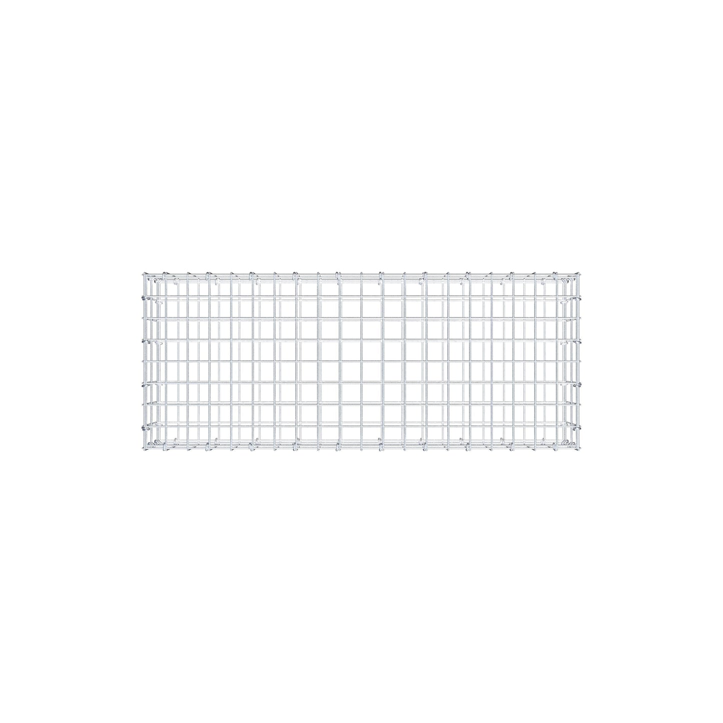 Gabione 100 cm x 20 cm x 40 cm (L x H x T), Maschenweite 5 cm x 10 cm, C-Ring