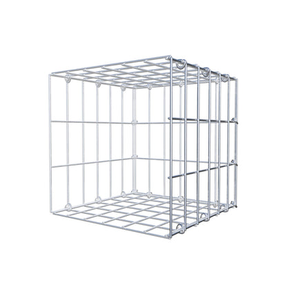 Mounted gabion type 2 30 cm x 30 cm x 30 cm, mesh size 5 cm x 10 cm, C-ring
