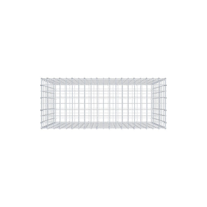 Gabion 100 cm x 90 cm x 40 cm (L x H x D), maskestørrelse 5 cm x 10 cm, C-ring