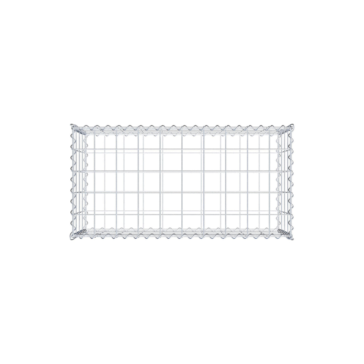 Gabion 100 cm x 40 cm x 50 cm (L x H x D), mesh size 10 cm x 10 cm, spiral
