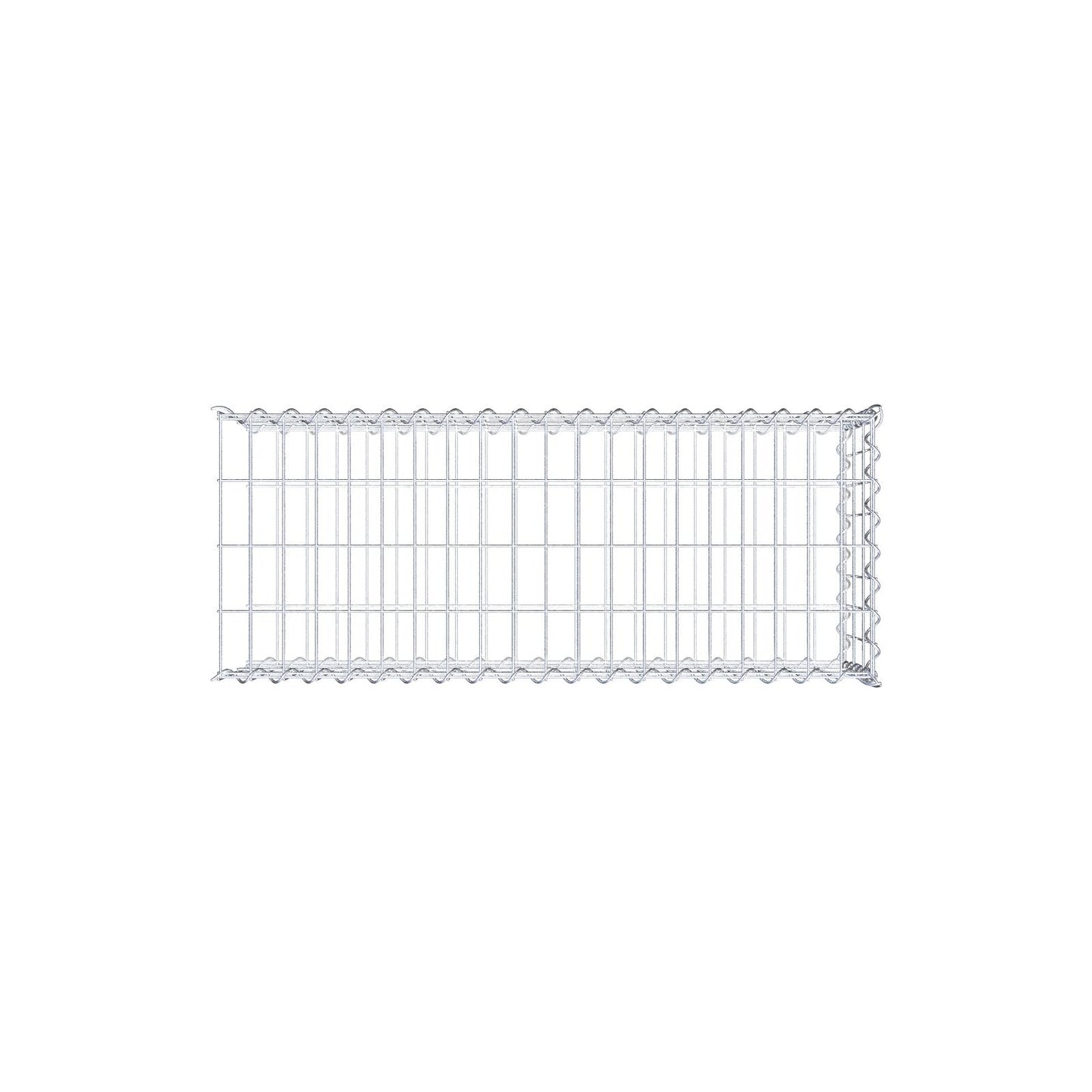 Anbaugabione Typ 2 100 cm x 30 cm x 40 cm (L x H x T), Maschenweite 5 cm x 10 cm, Spirale