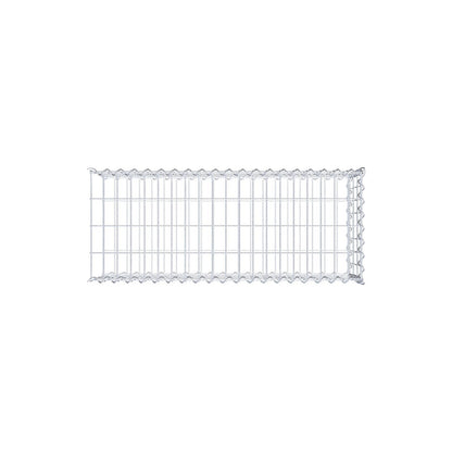 Anbaugabione Typ 2 100 cm x 30 cm x 40 cm (L x H x T), Maschenweite 5 cm x 10 cm, Spirale