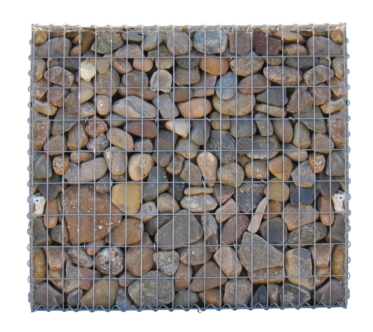 Gabião 100 cm x 90 cm x 30 cm (C x A x P), malhagem 5 cm x 10 cm, espiral