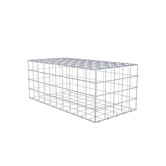 Gabion 100 cm x 40 cm x 50 cm (L x H x D), mesh size 10 x 10 cm, spiral ring