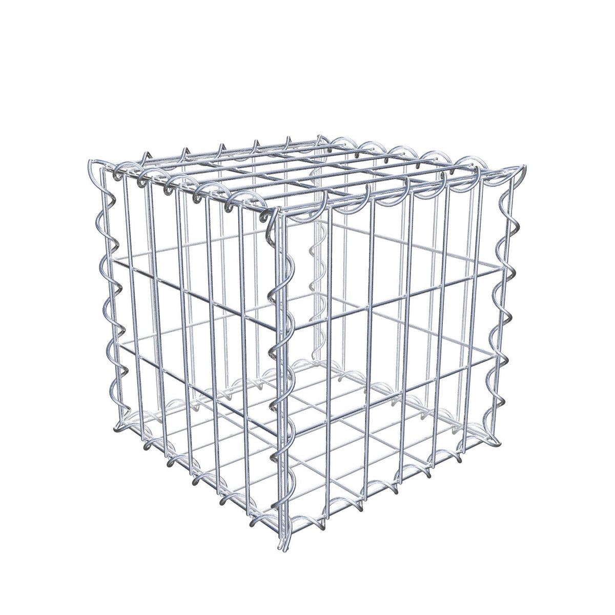 Gabione 30 cm x 30 cm x 30 cm (L x H x T), Maschenweite 5 cm x 10 cm, Spirale