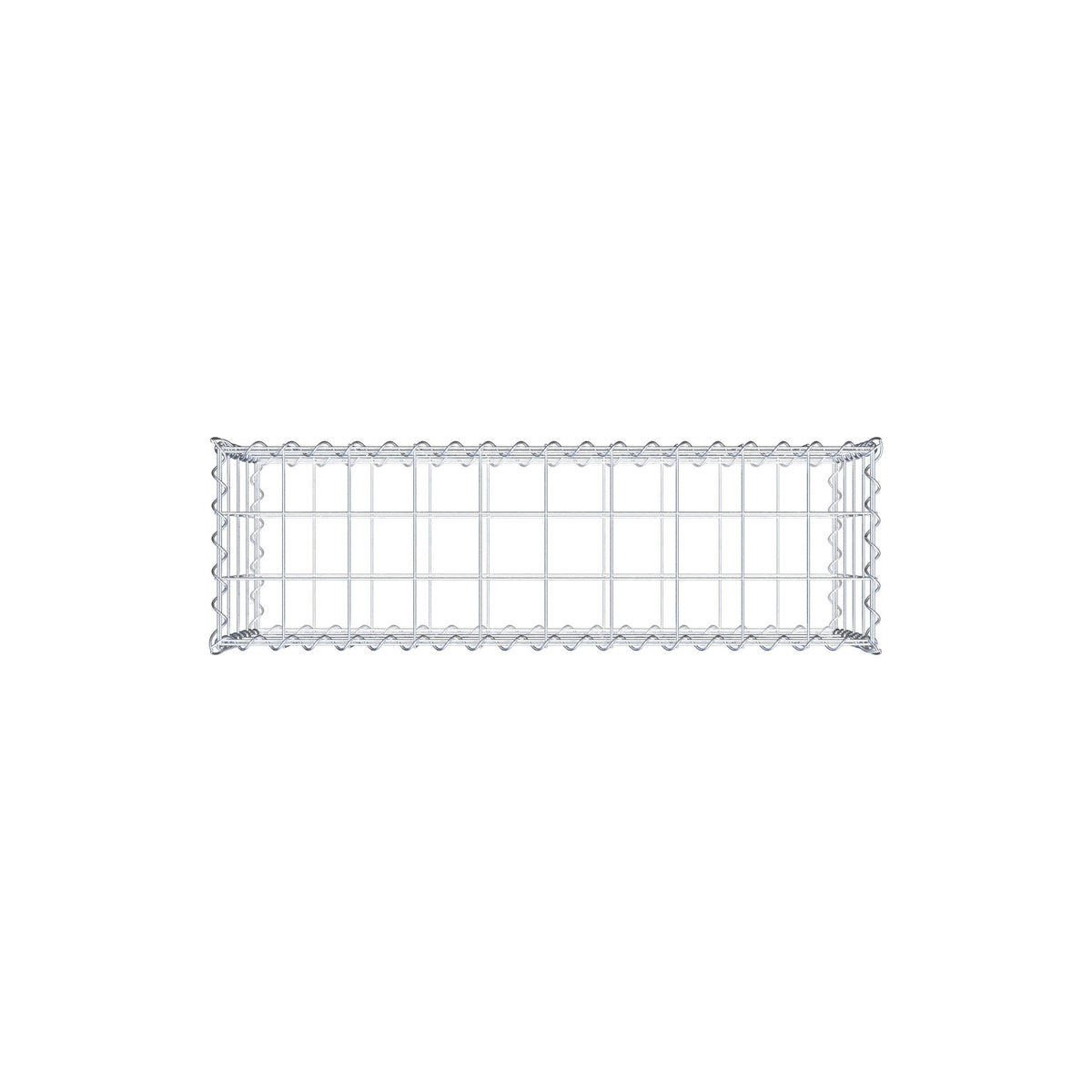 Gabion 100 cm x 40 cm x 30 cm (L x H x D), maskestørrelse 10 cm x 10 cm, spiral