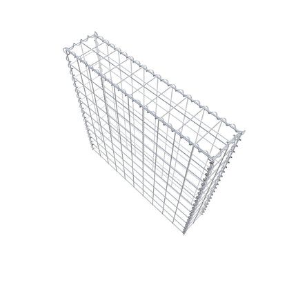 Opvokset gabion type 3 100 cm x 100 cm x 20 cm (L x H x D), maskestørrelse 10 cm x 10 cm, spiral