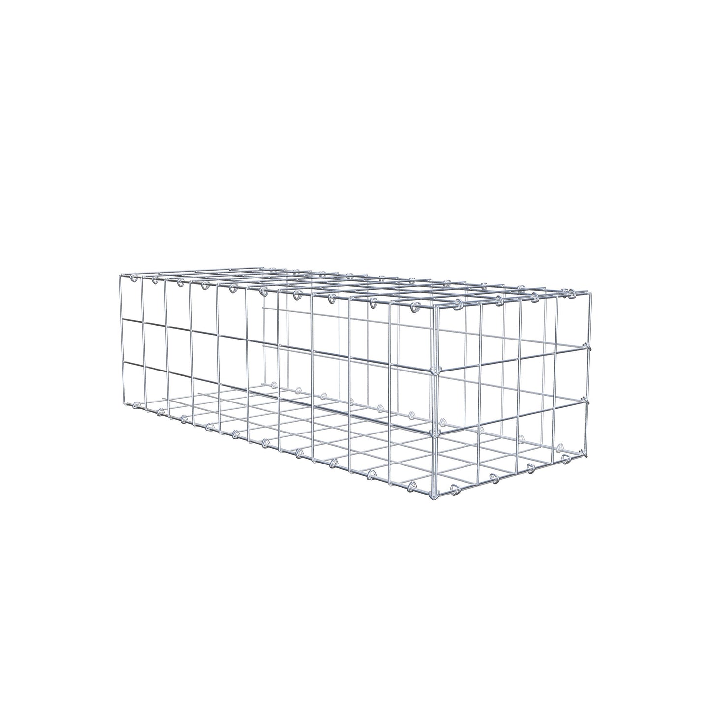 Gabião Tipo 2 100 cm x 30 cm x 40 cm (C x A x P), malhagem 10 cm x 10 cm, anel C