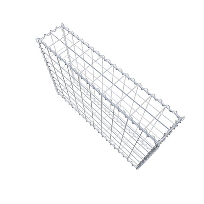 Gabbione 100 cm x 70 cm x 20 cm (L x H x P), maglia 10 cm x 10 cm, spirale
