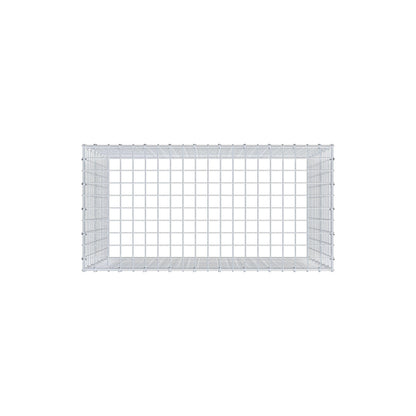 Gabbione aggiuntivo di tipo 3 100 cm x 80 cm x 50 cm (L x H x P), maglia 5 cm x 5 cm, anello a C