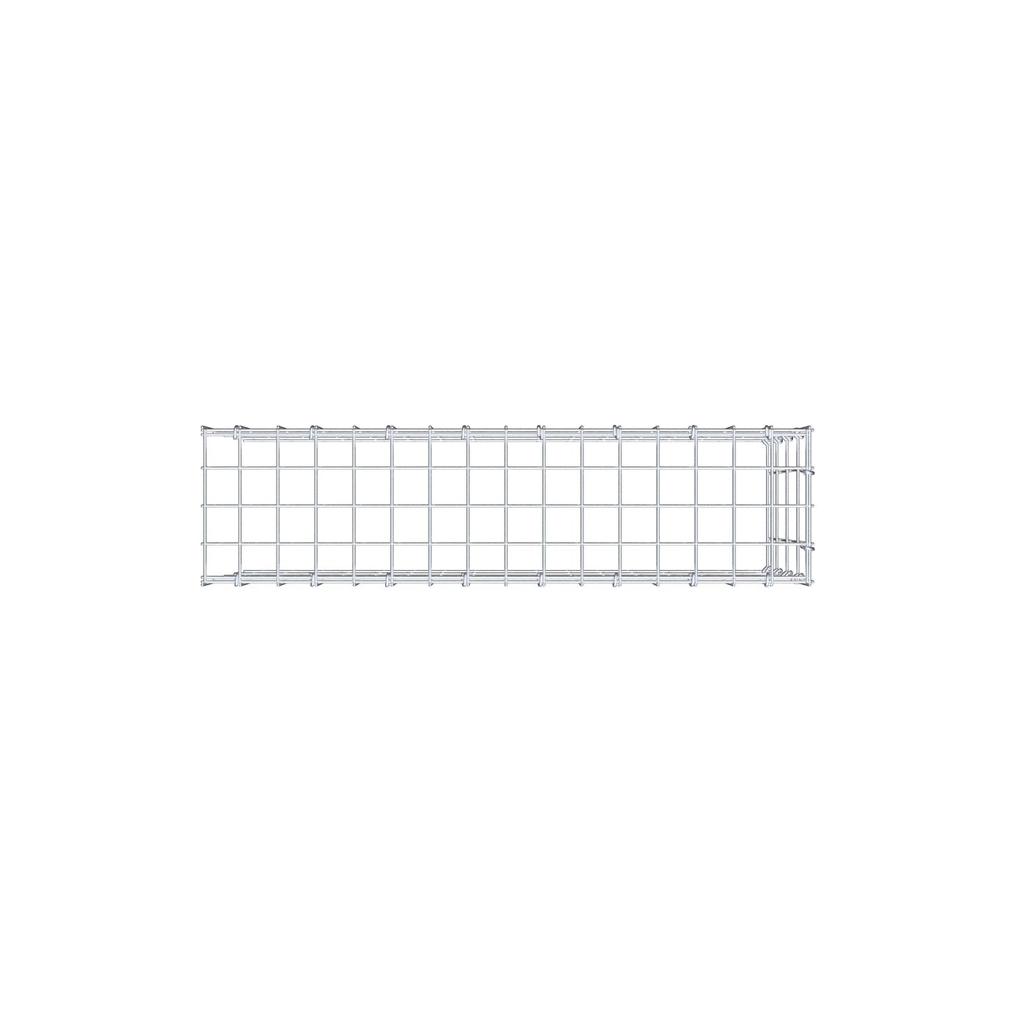 Fourche rapportée type 4 80 cm x 40 cm x 20 cm (L x H x P), mailles 5 cm x 10 cm, anneau C
