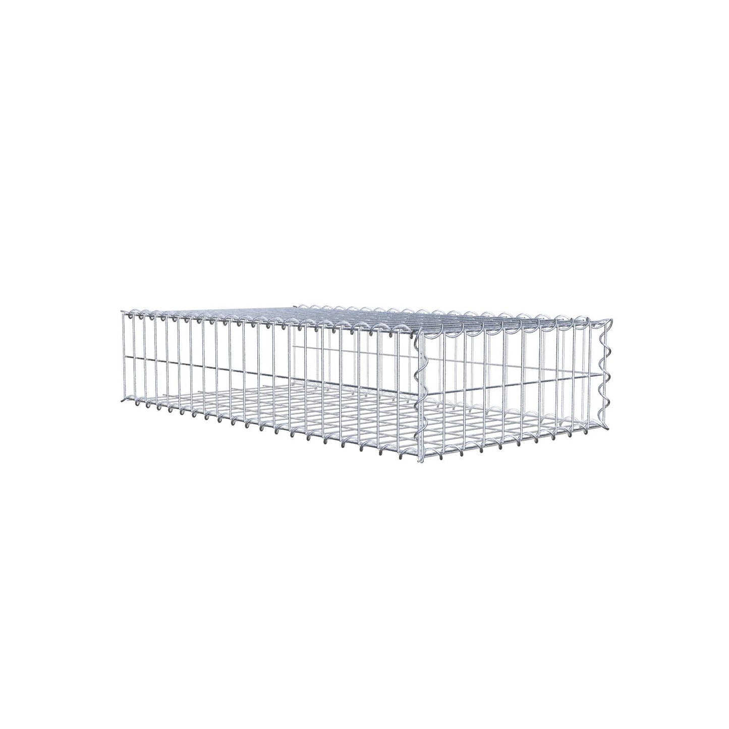 Grown-on gabion type 2 100 cm x 20 cm x 50 cm (L x H x D), mesh size 5 cm x 10 cm, spiral