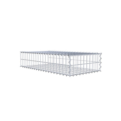 Grown-on gabion type 2 100 cm x 20 cm x 50 cm (L x H x D), mesh size 5 cm x 10 cm, spiral