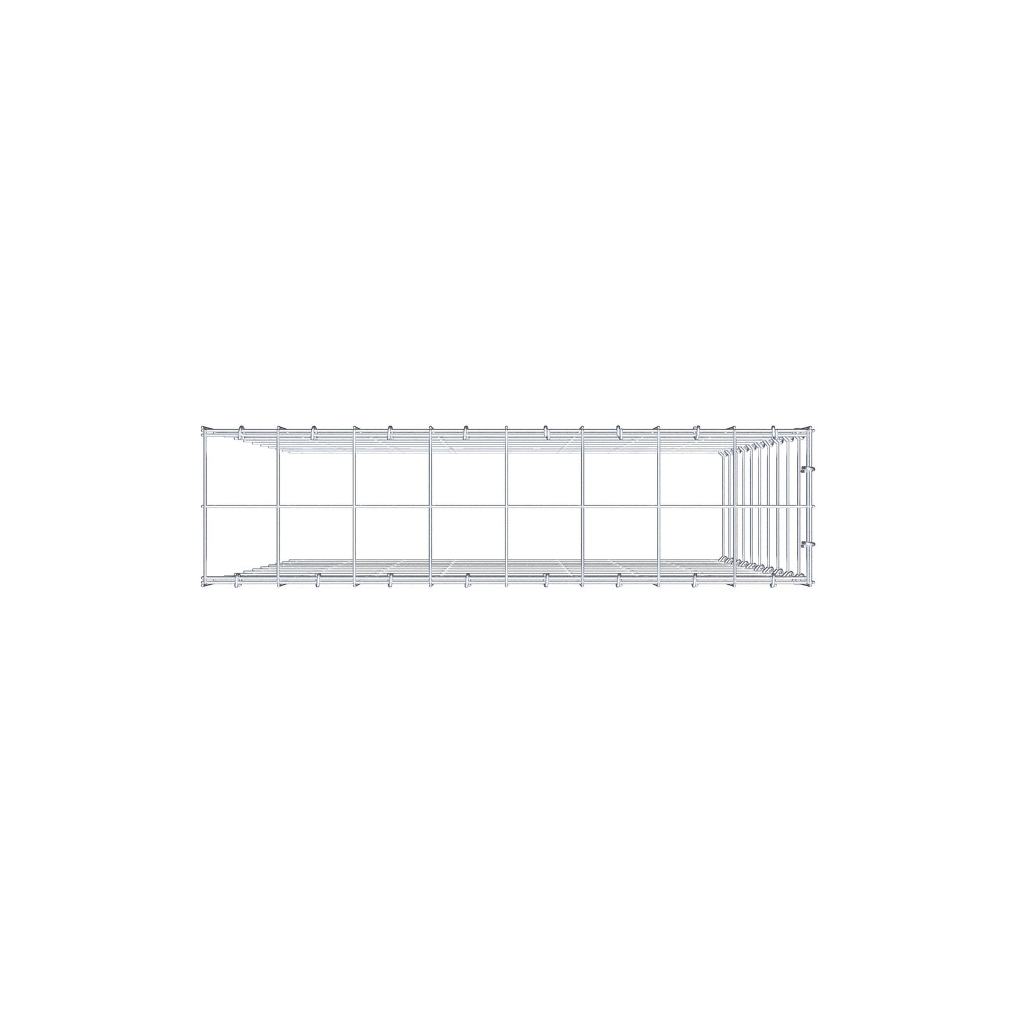 Fourche rapportée type 4 100 cm x 80 cm x 20 cm (L x H x P), mailles 10 cm x 10 cm, anneau C