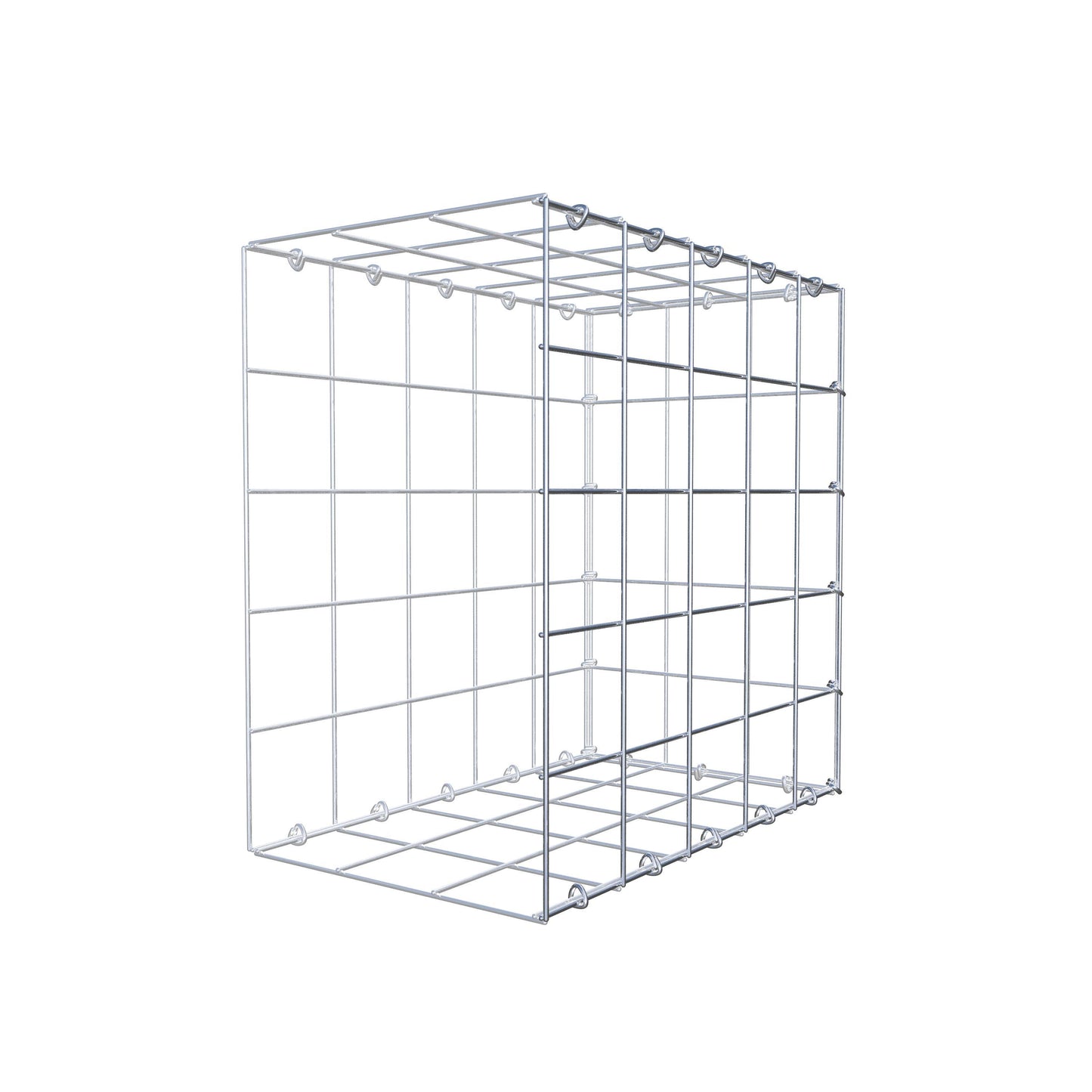 Gavión complementario de tipo 2 50 cm x 50 cm x 30 cm (L x A x P), malla 10 cm x 10 cm, anillo en C