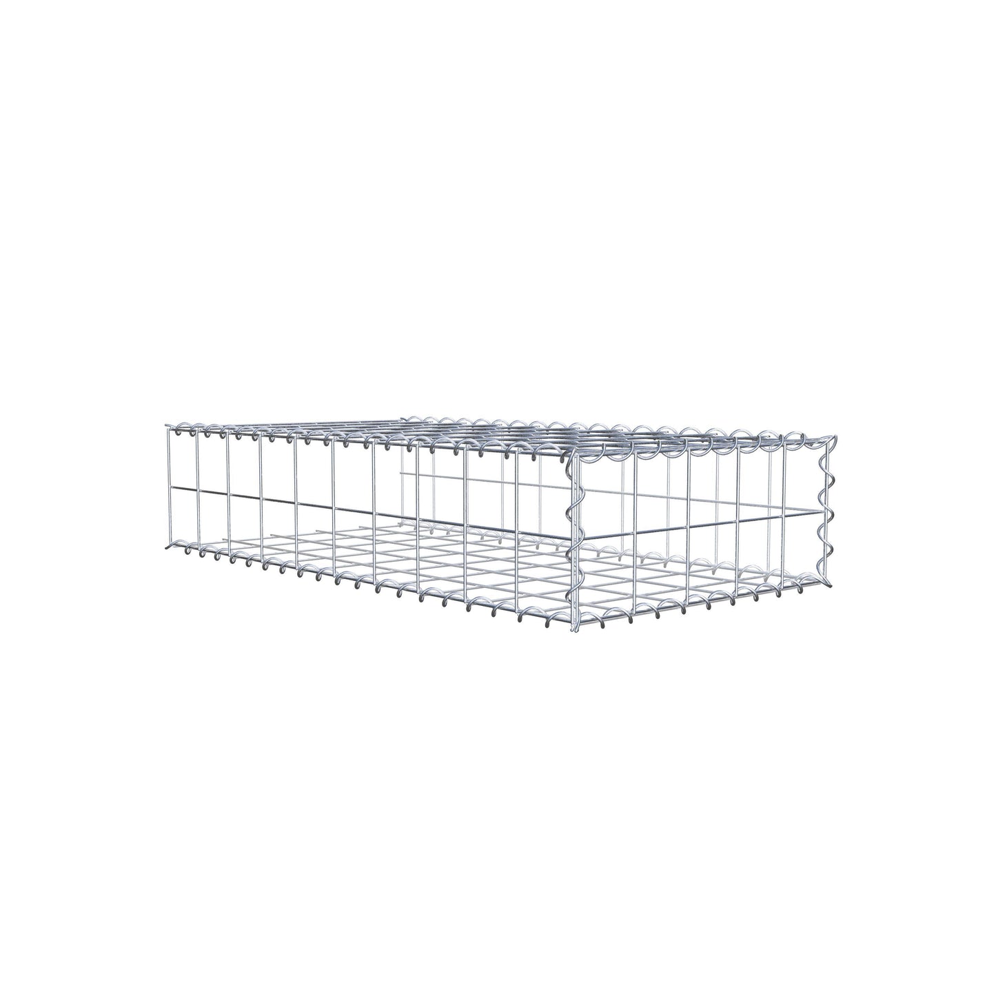 Gavión complementario tipo 2 100 cm x 20 cm x 50 cm (L x A x P), malla 10 cm x 10 cm, espiral