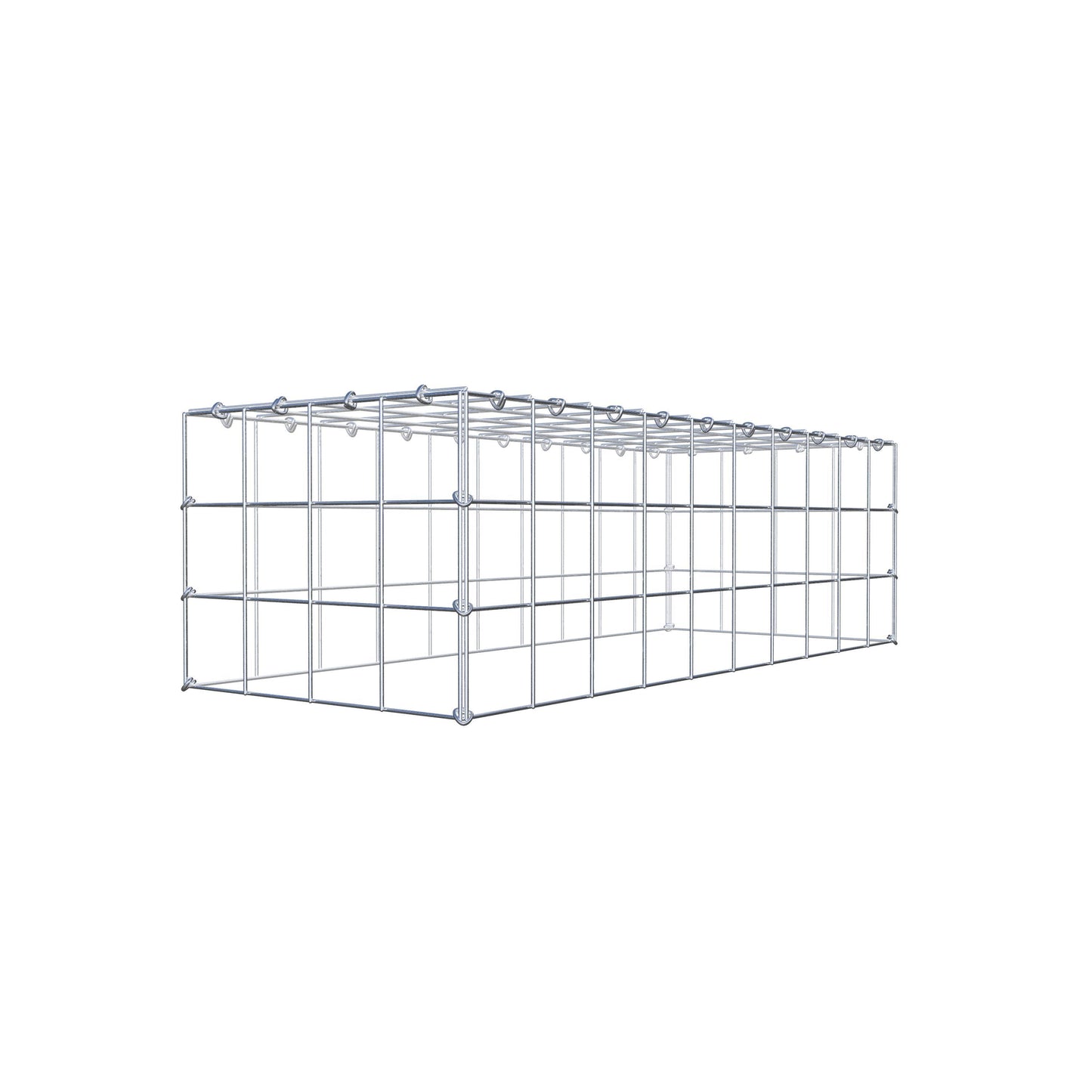 Gabbione aggiuntivo di tipo 3 100 cm x 30 cm x 40 cm (L x H x P), maglia 10 cm x 10 cm, anello a C