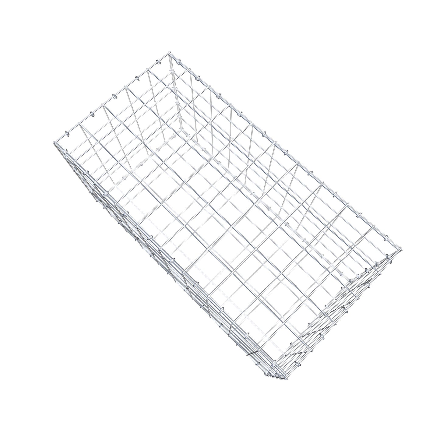 Gabião 100 cm x 50 cm x 50 cm (C x A x P), malhagem 10 cm x 10 cm, anel C