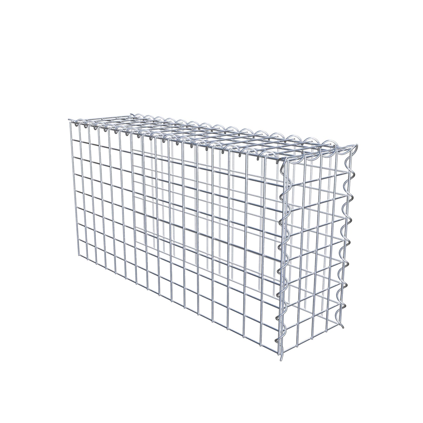 Anbaugabione Typ 4 80 cm x 40 cm x 20 cm (L x H x T), Maschenweite 5 cm x 5 cm, Spirale