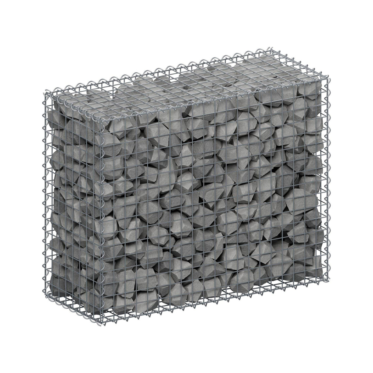 Gabion 100 cm x 80 cm x 40 cm (L x H x P), mailles 5 cm x 5 cm, spirale