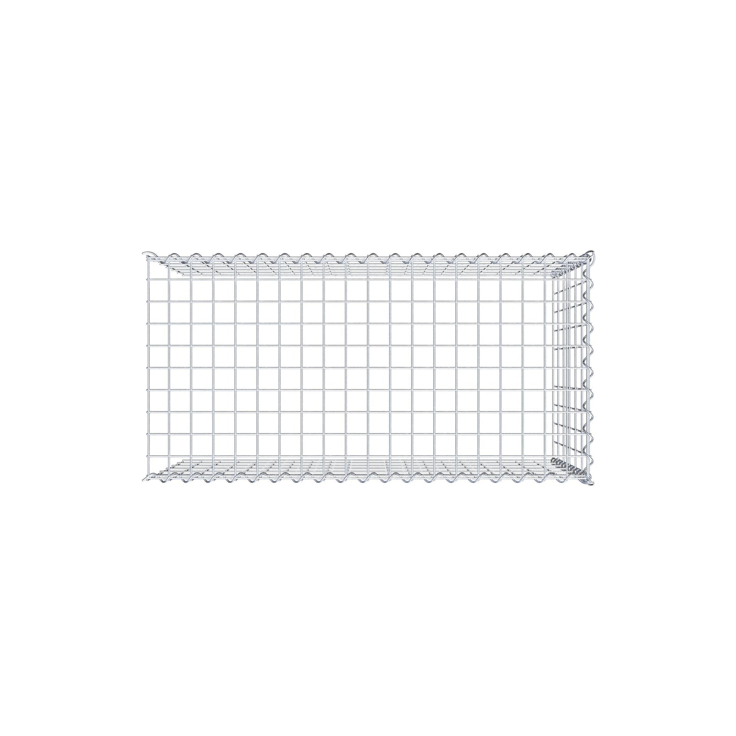 Anbaugabione Typ 4 100 cm x 60 cm x 50 cm (L x H x T), Maschenweite 5 cm x 10 cm, Spirale