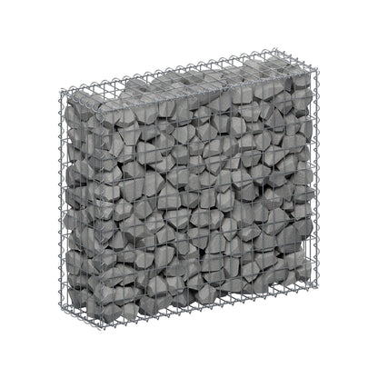Gabião 100 cm x 90 cm x 30 cm (C x A x P), malhagem 5 cm x 10 cm, espiral