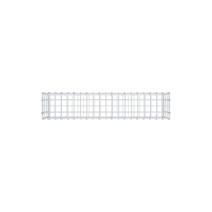 Gabião 100 cm x 40 cm x 20 cm (C x A x P), malhagem 5 cm x 10 cm, anel C