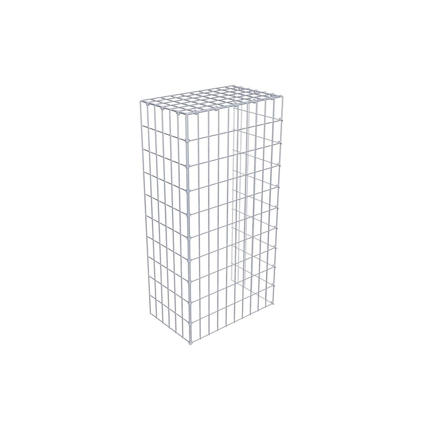 Opzetpaal type 4 100 cm x 30 cm x 50 cm (L x H x D), maaswijdte 5 cm x 10 cm, C-ring
