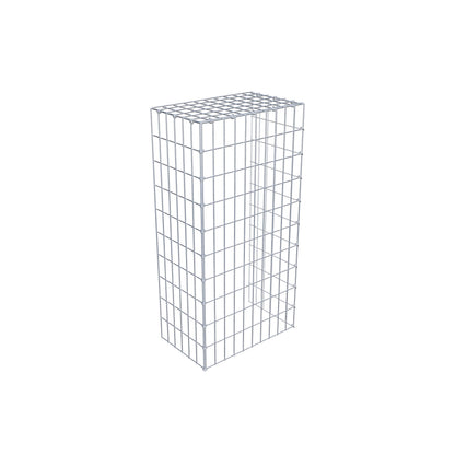 Opzetpaal type 4 100 cm x 30 cm x 50 cm (L x H x D), maaswijdte 5 cm x 10 cm, C-ring