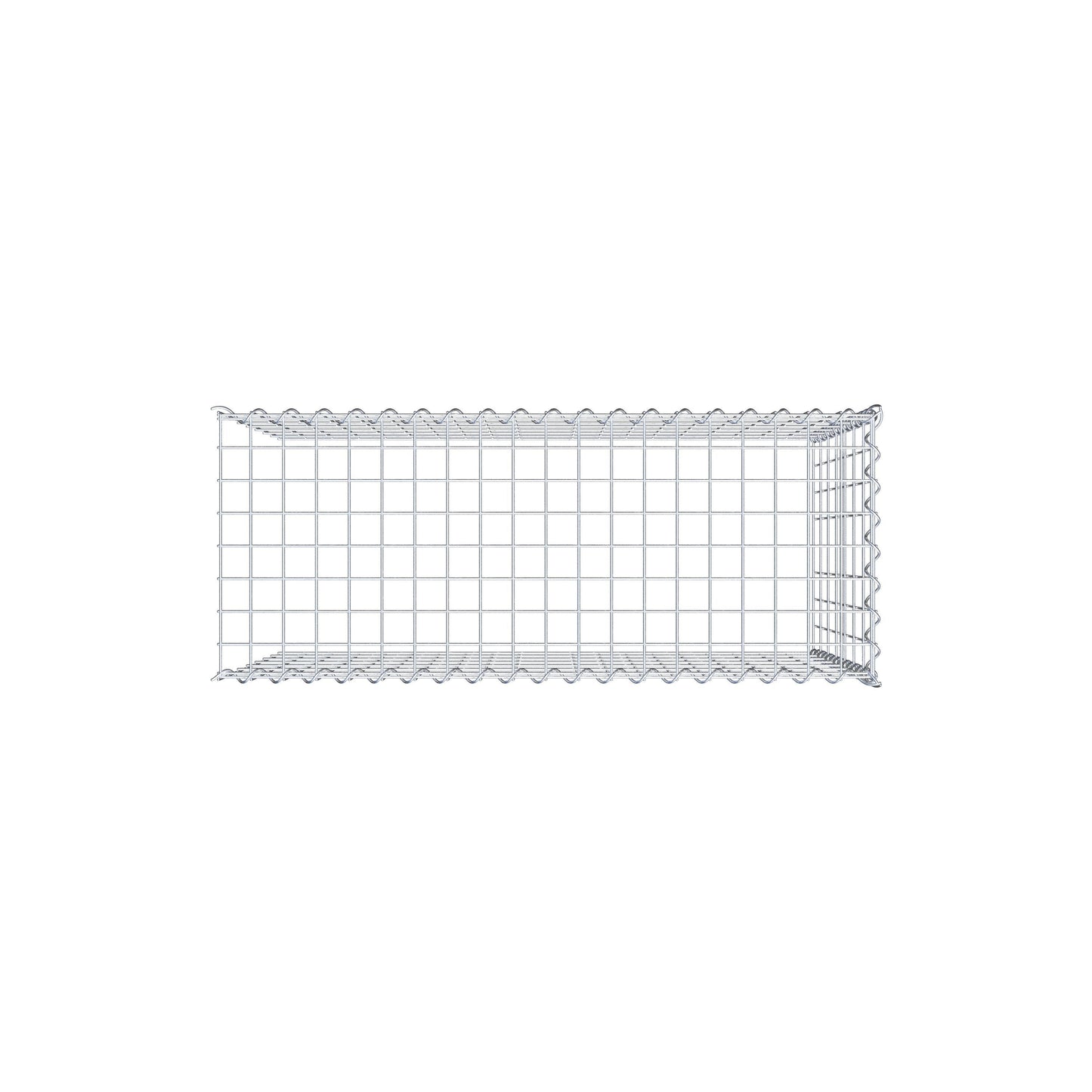 Anbaugabione Typ 4 100 cm x 70 cm x 40 cm (L x H x T), Maschenweite 5 cm x 10 cm, Spirale