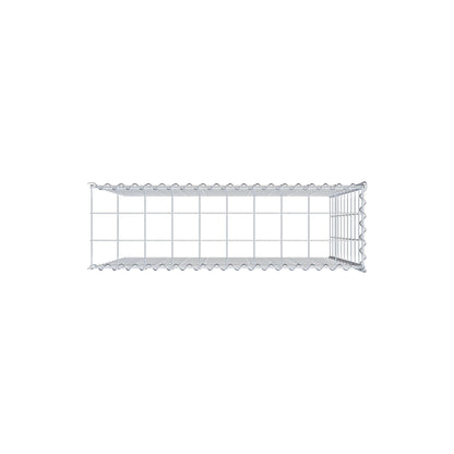 Opvokset gabion type 4 100 cm x 100 cm x 30 cm (L x H x D), maskestørrelse 10 cm x 10 cm, spiral