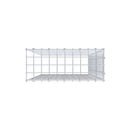 Fourche rapportée type 4 100 cm x 50 cm x 20 cm (L x H x P), mailles 5 cm x 5 cm, anneau C