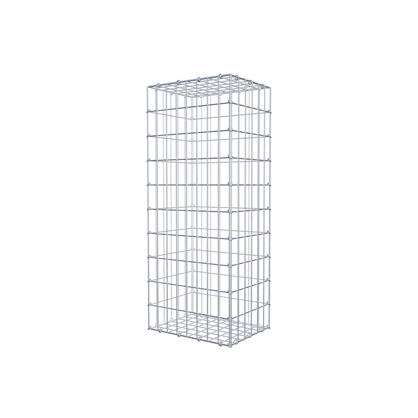 Gabbione 100 cm x 30 cm x 40 cm (L x H x P), maglia 5 cm x 10 cm, anello a C