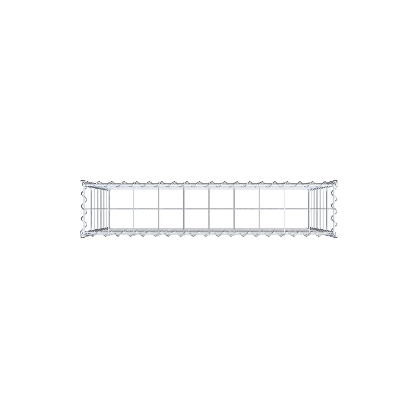 Anbaugabione Typ 3 100 cm x 80 cm x 20 cm (L x H x T), Maschenweite 10 cm x 10 cm, Spirale