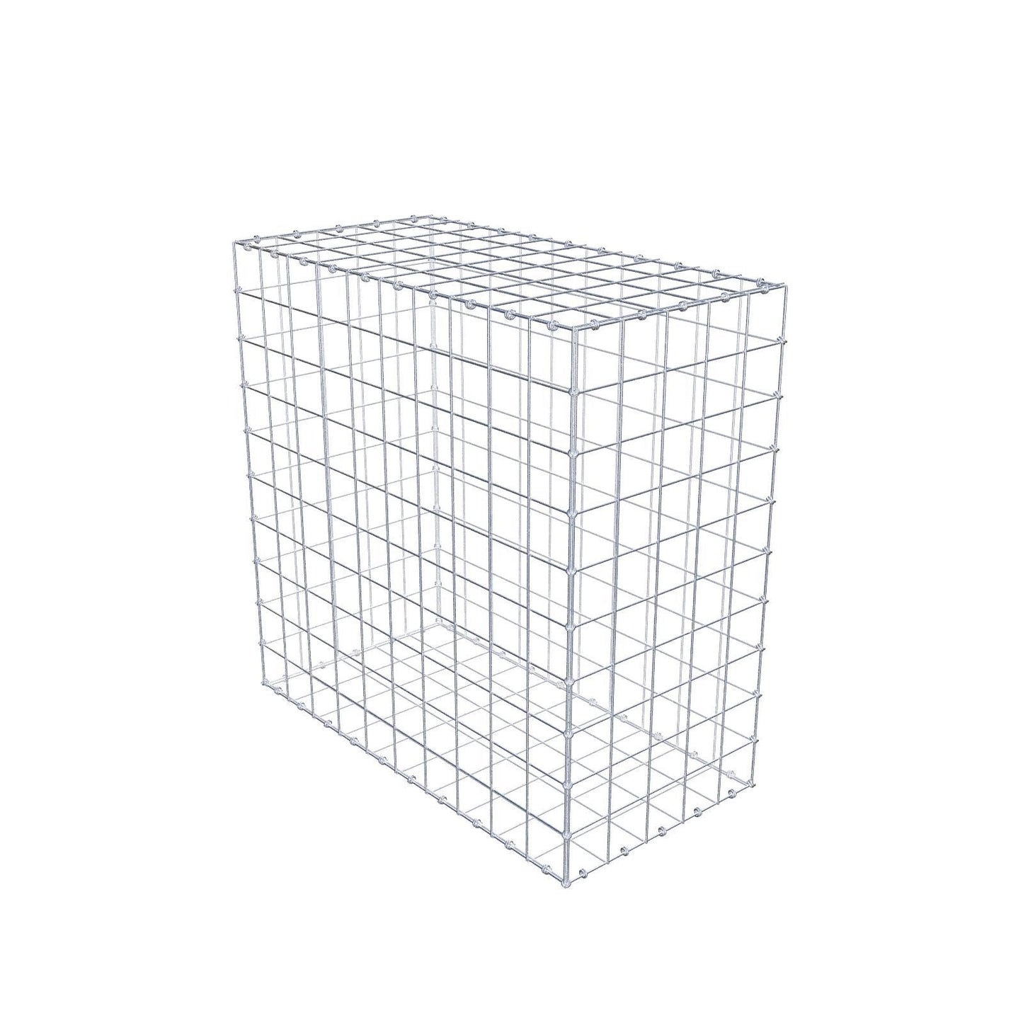 Gabion 100 cm x 100 cm x 50 cm (L x H x P), mailles 10 x 10 cm, anneau en spirale