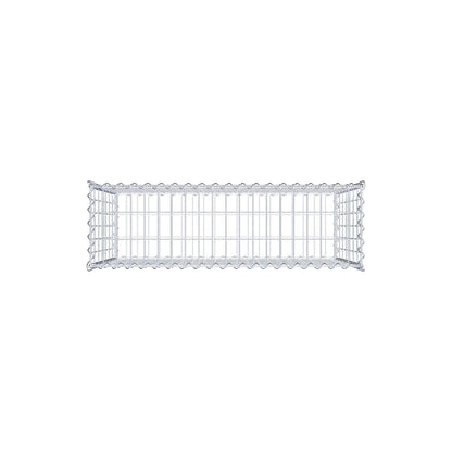 Gabião 100 cm x 70 cm x 30 cm (C x A x P), malhagem 5 cm x 10 cm, espiral