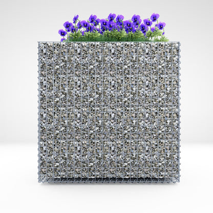Højbed firkantet 100 cm x 100 cm x 60 cm (L x H x D), maskestørrelse 5 x 5 cm, vægtykkelse 10 cm