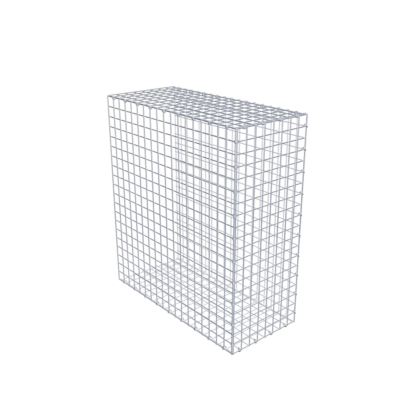 Gavión complementario de tipo 2 100 cm x 90 cm x 40 cm (largo x alto x fondo), malla 5 cm x 5 cm, anillo en C