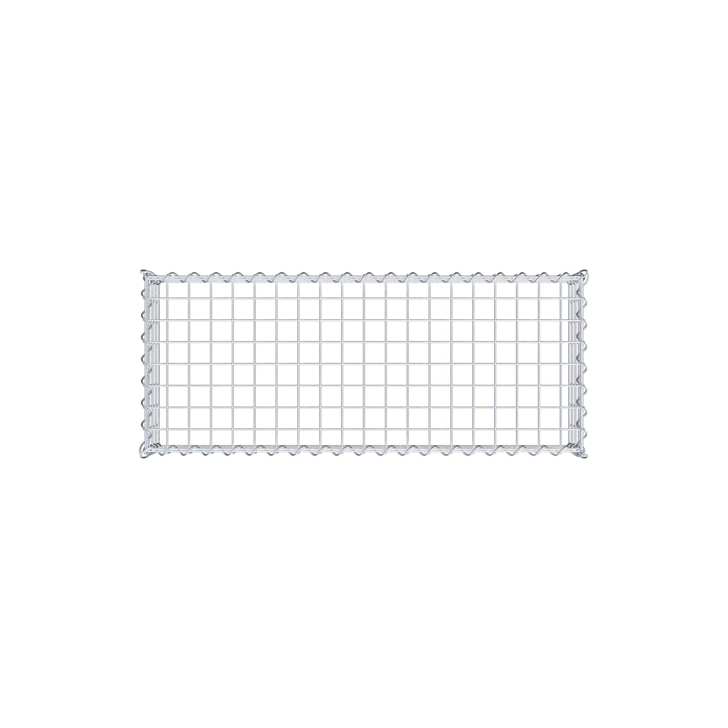 Anbaugabione Typ 3 100 cm x 20 cm x 40 cm (L x H x T), Maschenweite 5 cm x 5 cm, Spirale