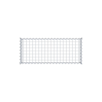Anbaugabione Typ 3 100 cm x 20 cm x 40 cm (L x H x T), Maschenweite 5 cm x 5 cm, Spirale