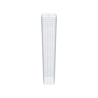 Colonne de gabion carrée 37 cm x 37 cm, 230 cm de hauteur, MW 5 cm x 5 cm