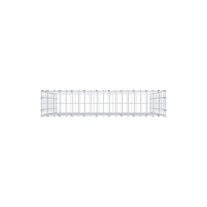Gabione 100 cm x 100 cm x 20 cm (L x H x T), Maschenweite 5 x 10 cm, Spiralring