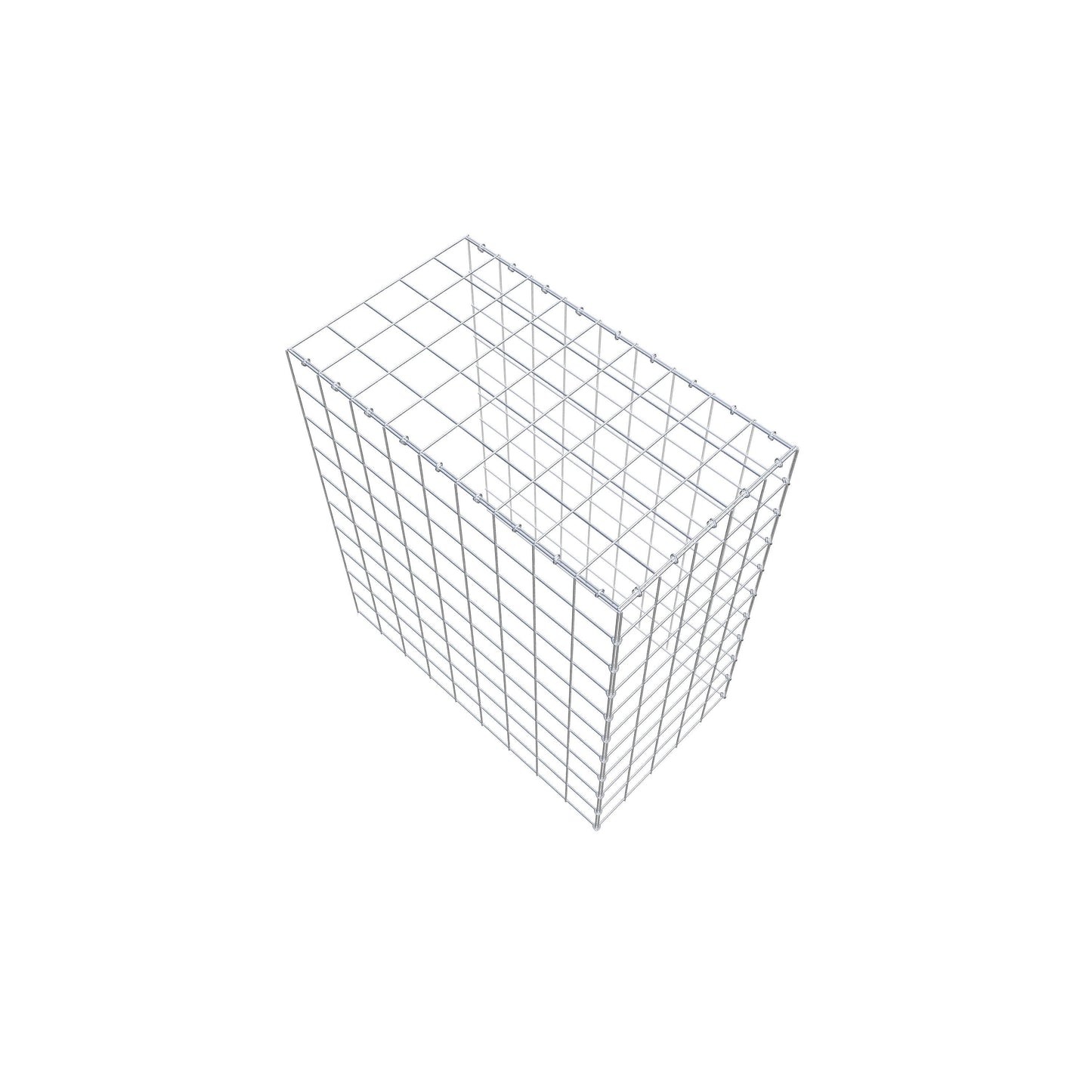 Monteret gabion type 4 100 cm x 90 cm x 50 cm (L x H x D), maskestørrelse 10 cm x 10 cm, C-ring