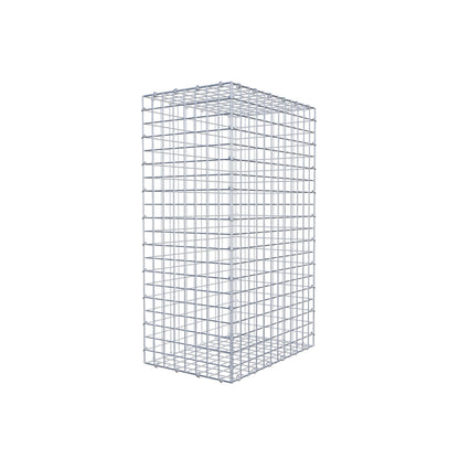 Gabbione 100 cm x 60 cm x 40 cm (L x H x P), maglia 5 cm x 5 cm, anello a C
