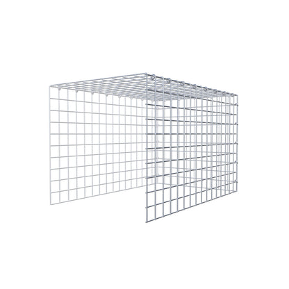 Fourche rapportée type 4 80 cm x 50 cm x 50 cm (L x H x P), mailles 5 cm x 5 cm, anneau C