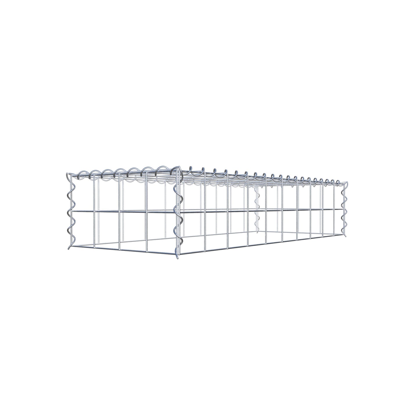 Anbaugabione Typ 3 100 cm x 20 cm x 40 cm (L x H x T), Maschenweite 10 cm x 10 cm, Spirale