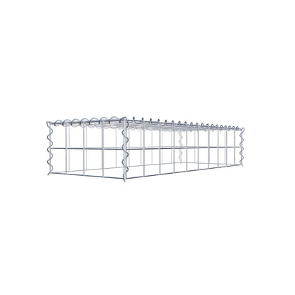 Anbaugabione Typ 3 100 cm x 20 cm x 40 cm (L x H x T), Maschenweite 10 cm x 10 cm, Spirale