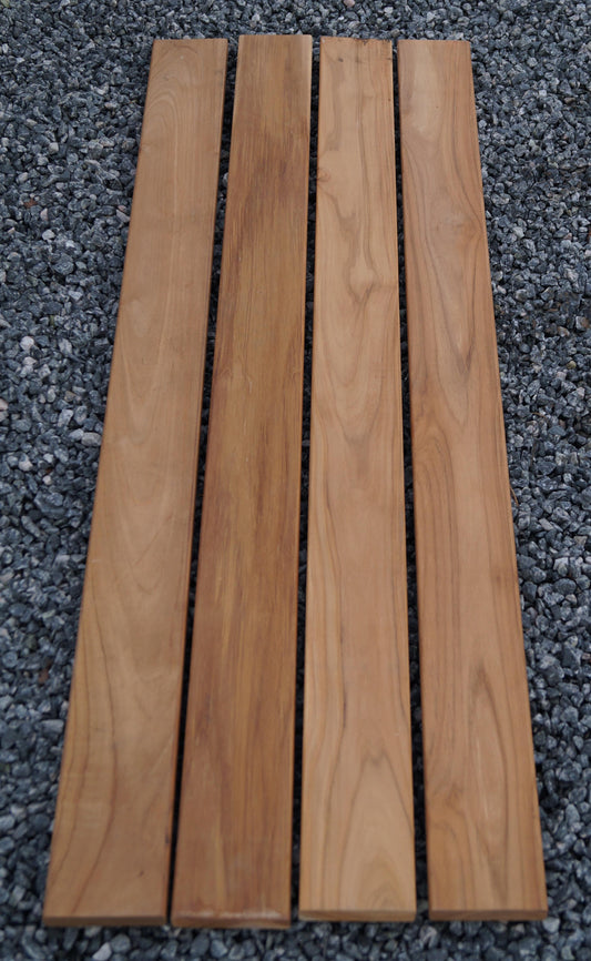 Kurze Bankauflage TEAK 30 cm