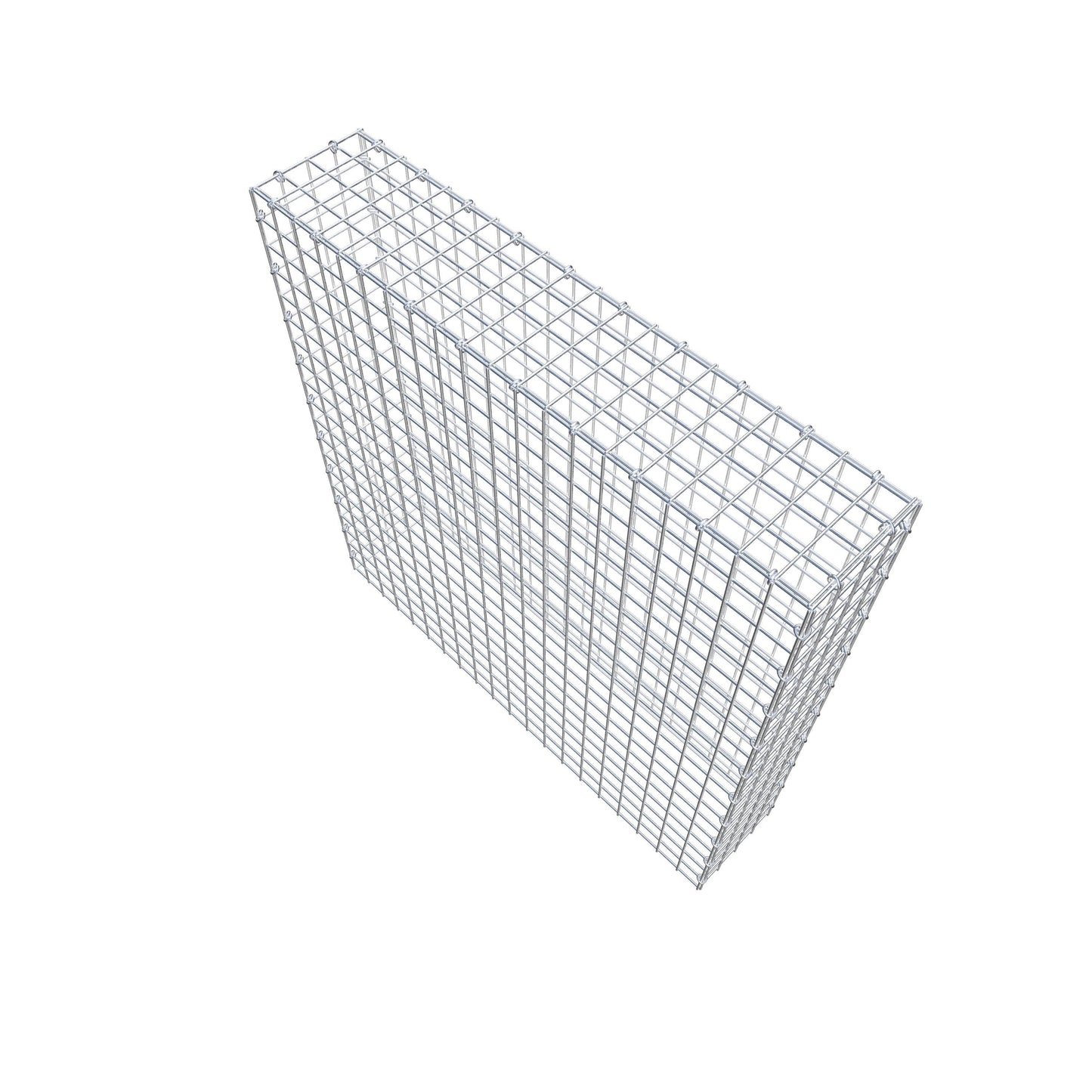 Anbaugabione Typ 3 100 cm x 100 cm x 20 cm (L x H x T), Maschenweite 5 cm x 5 cm, C-Ring