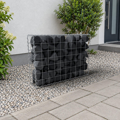 Gabione 100 cm x 70 cm x 20 cm (L x H x T), Maschenweite 10 cm x 10 cm, Spirale